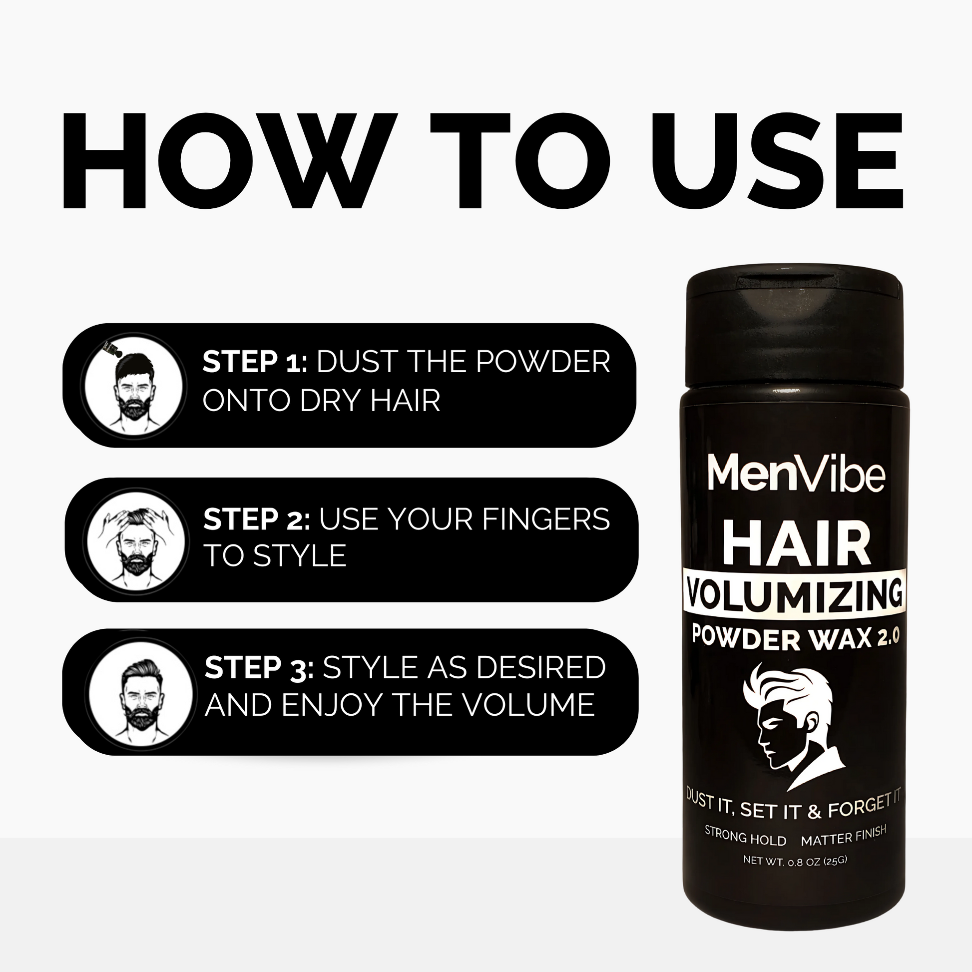 MenVibe - Hair Volumizing Powder Wax